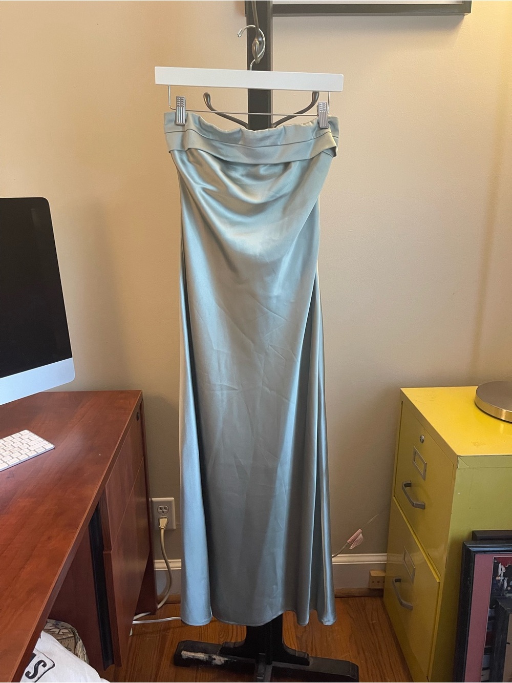 Alice Elle Satin Cowl Slip Dress